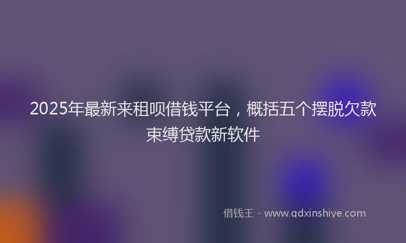 2025年最新来租呗借钱平台，概括五个摆脱欠款束缚贷款新软件