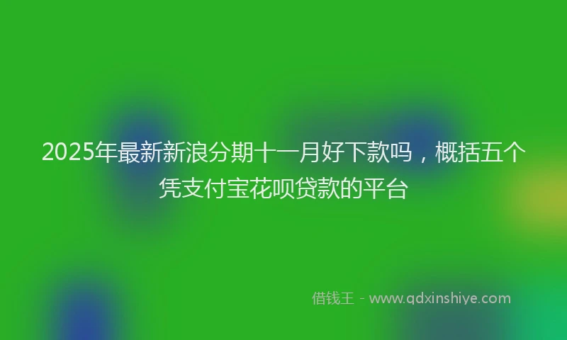 2025年最新新浪分期十一月好下款吗，概括五个凭支付宝花呗贷款的平台