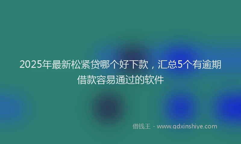 2025年最新松紧贷哪个好下款，汇总5个有逾期借款容易通过的软件