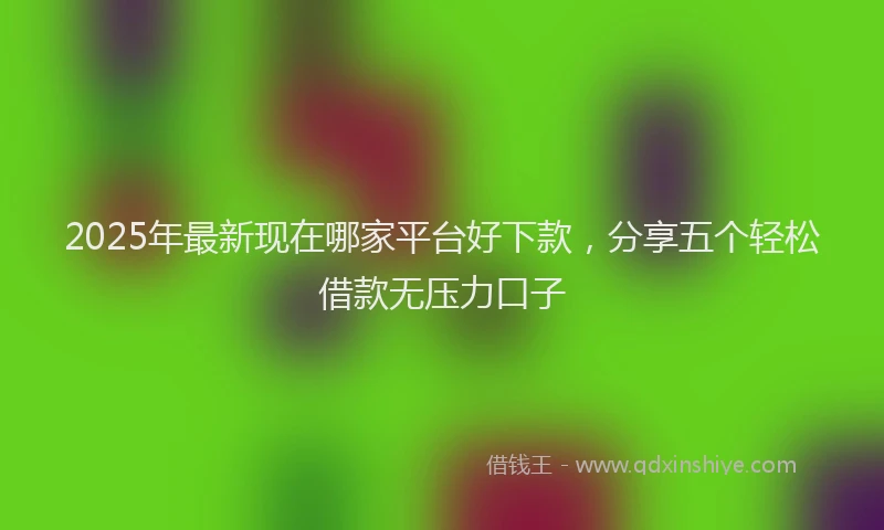 2025年最新现在哪家平台好下款，分享五个轻松借款无压力口子