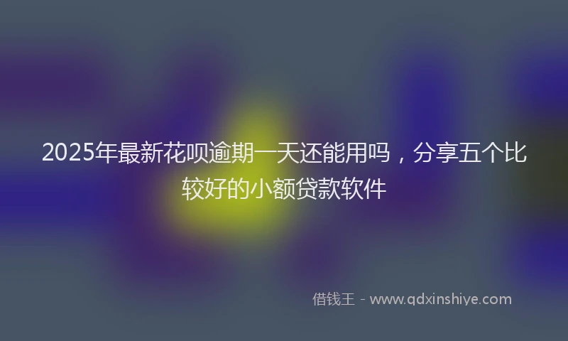 2025年最新花呗逾期一天还能用吗，分享五个比较好的小额贷款软件