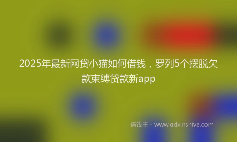 2025年最新网贷小猫如何借钱，罗列5个摆脱欠款束缚贷款新app
