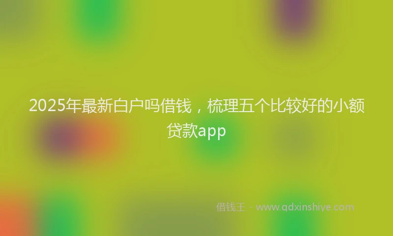 2025年最新白户吗借钱，梳理五个比较好的小额贷款app