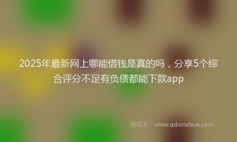 2025年最新网上哪能借钱是真的吗，分享5个综合评分不足有负债都能下款app