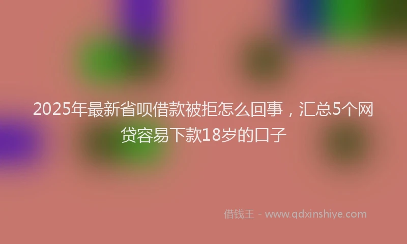 2025年最新省呗借款被拒怎么回事，汇总5个网贷容易下款18岁的口子