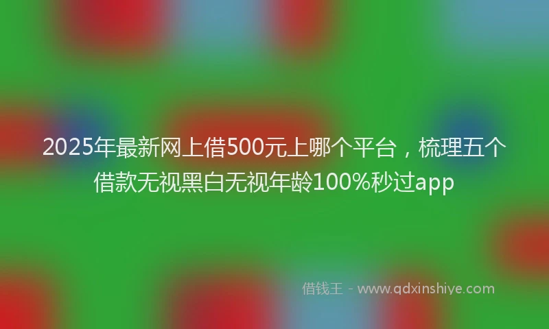 2025年最新网上借500元上哪个平台，梳理五个借款无视黑白无视年龄100%秒过app