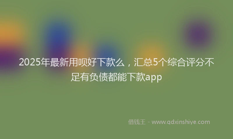 2025年最新用呗好下款么，汇总5个综合评分不足有负债都能下款app