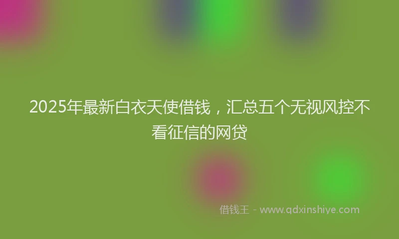2025年最新白衣天使借钱，汇总五个无视风控不看征信的网贷
