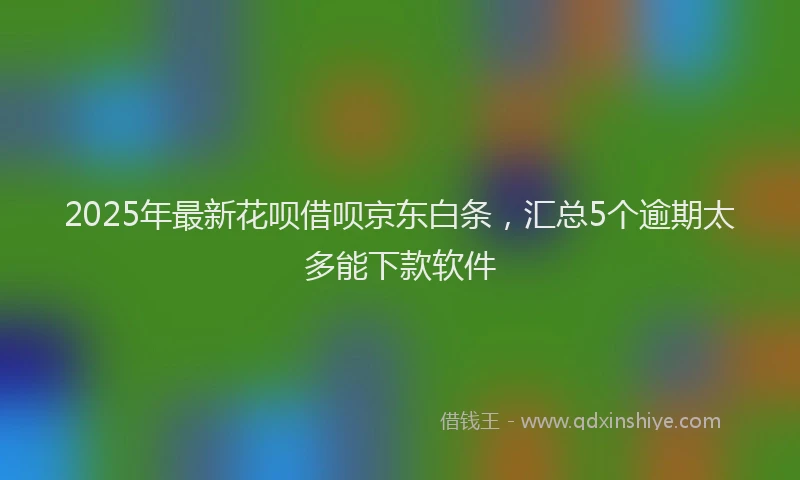 2025年最新花呗借呗京东白条，汇总5个逾期太多能下款软件