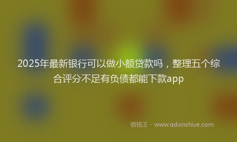2025年最新银行可以做小额贷款吗，整理五个综合评分不足有负债都能下款app