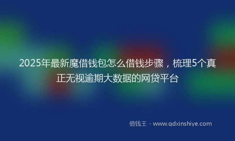 2025年最新魔借钱包怎么借钱步骤，梳理5个真正无视逾期大数据的网贷平台