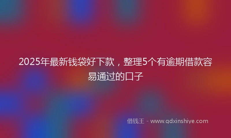 2025年最新钱袋好下款，整理5个有逾期借款容易通过的口子