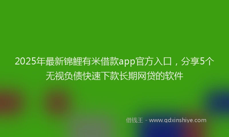 2025年最新锦鲤有米借款app官方入口，分享5个无视负债快速下款长期网贷的软件