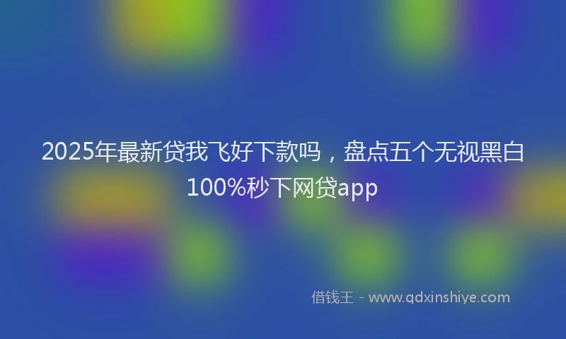 2025年最新贷我飞好下款吗，盘点五个无视黑白100%秒下网贷app