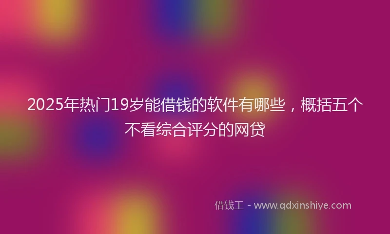 2025年热门19岁能借钱的软件有哪些，概括五个不看综合评分的网贷