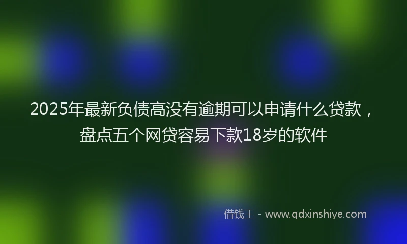 2025年最新负债高没有逾期可以申请什么贷款，盘点五个网贷容易下款18岁的软件