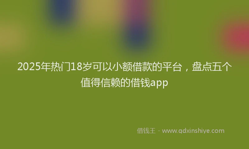 2025年热门18岁可以小额借款的平台，盘点五个值得信赖的借钱app