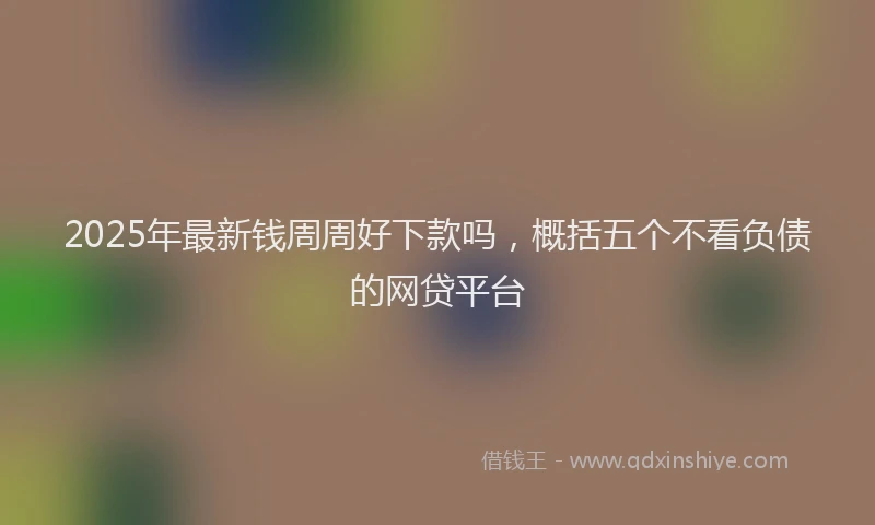 2025年最新钱周周好下款吗，概括五个不看负债的网贷平台