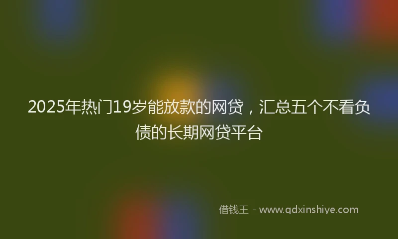 2025年热门19岁能放款的网贷，汇总五个不看负债的长期网贷平台