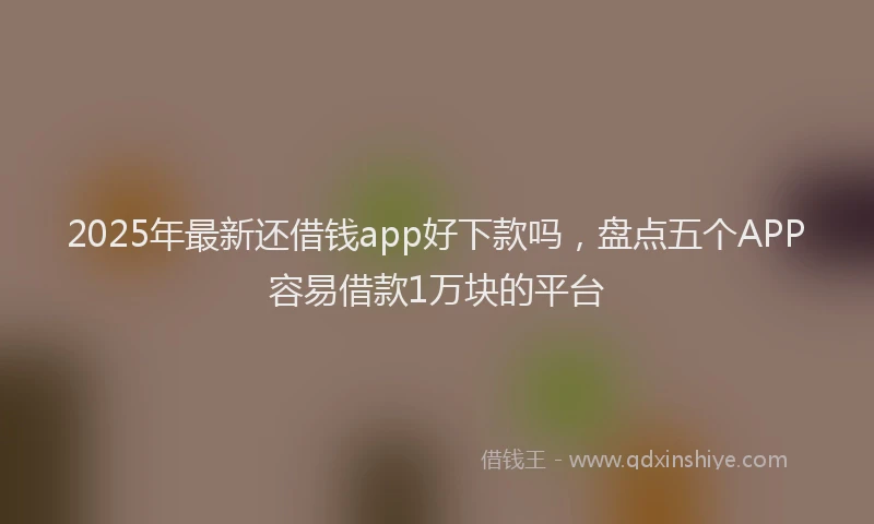2025年最新还借钱app好下款吗，盘点五个APP容易借款1万块的平台
