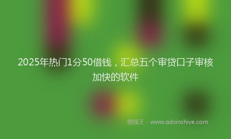 2025年热门1分50借钱，汇总五个审贷口子审核加快的软件