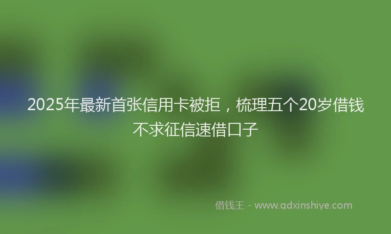 2025年最新首张信用卡被拒，梳理五个20岁借钱不求征信速借口子