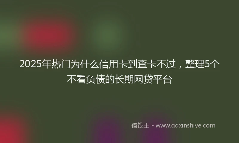 2025年热门为什么信用卡到查卡不过，整理5个不看负债的长期网贷平台