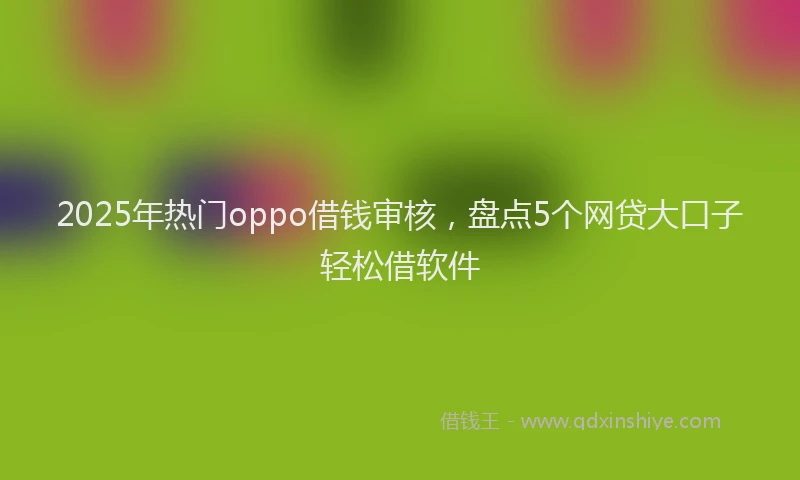 2025年热门oppo借钱审核，盘点5个网贷大口子轻松借软件