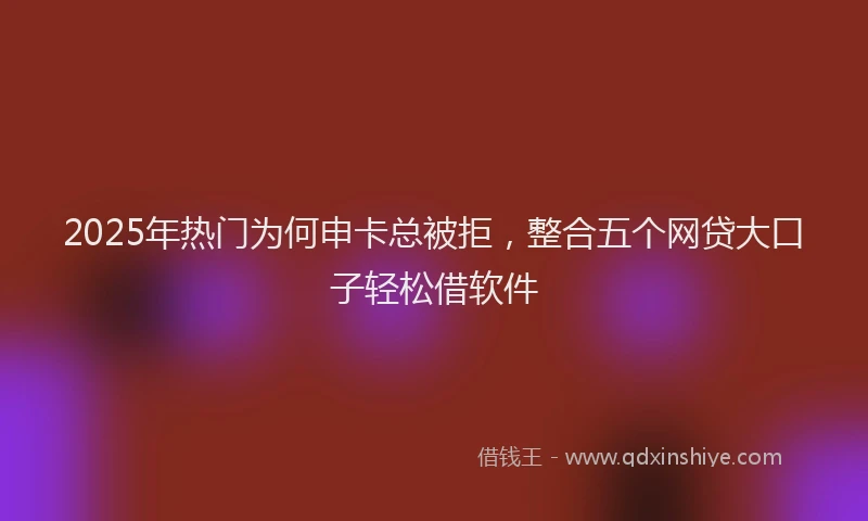 2025年热门为何申卡总被拒，整合五个网贷大口子轻松借软件