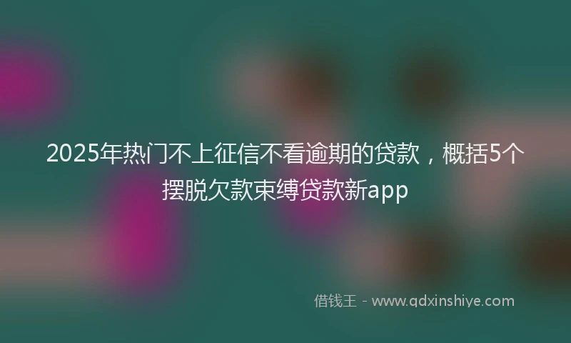 2025年热门不上征信不看逾期的贷款，概括5个摆脱欠款束缚贷款新app