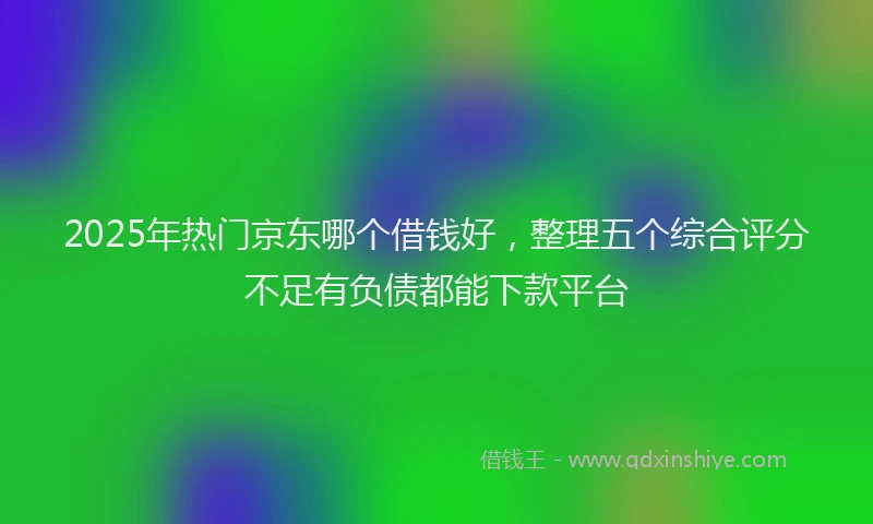 2025年热门京东哪个借钱好，整理五个综合评分不足有负债都能下款平台