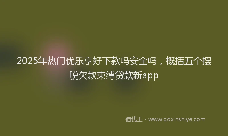 2025年热门优乐享好下款吗安全吗，概括五个摆脱欠款束缚贷款新app