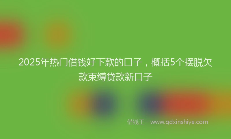 2025年热门借钱好下款的口子，概括5个摆脱欠款束缚贷款新口子
