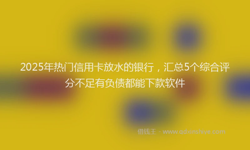 2025年热门信用卡放水的银行，汇总5个综合评分不足有负债都能下款软件