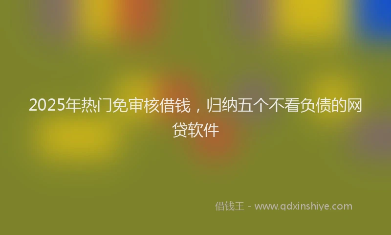 2025年热门免审核借钱，归纳五个不看负债的网贷软件