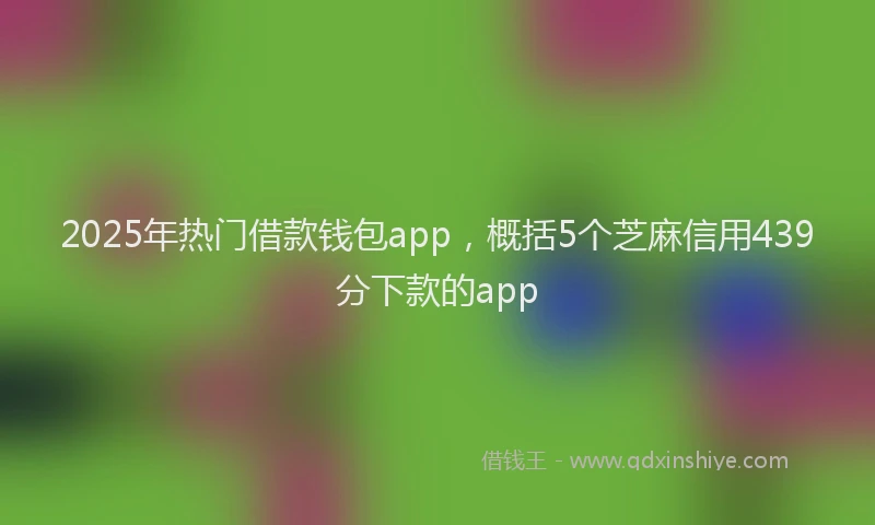 2025年热门借款钱包app，概括5个芝麻信用439分下款的app