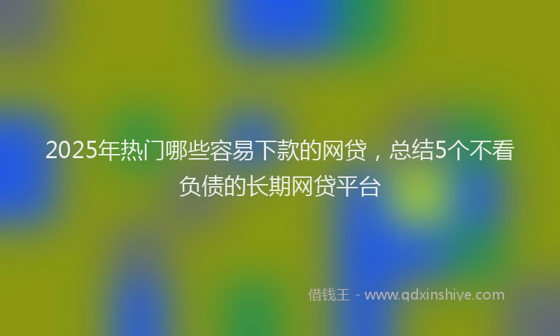 2025年热门哪些容易下款的网贷，总结5个不看负债的长期网贷平台