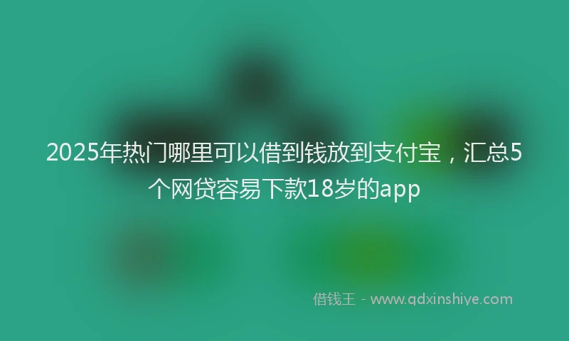 2025年热门哪里可以借到钱放到支付宝，汇总5个网贷容易下款18岁的app