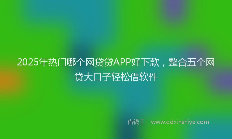 2025年热门哪个网贷贷APP好下款，整合五个网贷大口子轻松借软件
