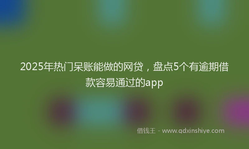 2025年热门呆账能做的网贷，盘点5个有逾期借款容易通过的app