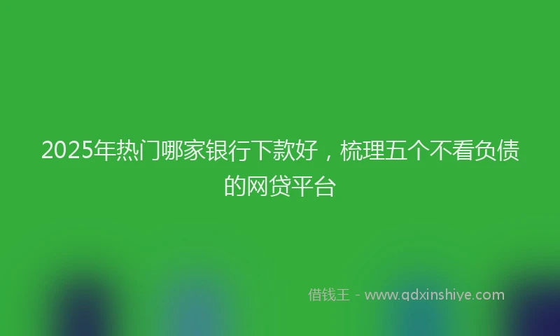2025年热门哪家银行下款好，梳理五个不看负债的网贷平台