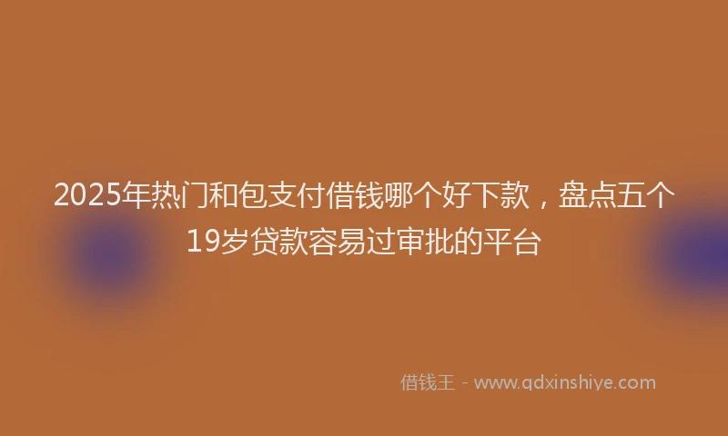 2025年热门和包支付借钱哪个好下款，盘点五个19岁贷款容易过审批的平台