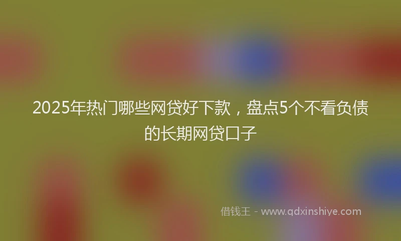 2025年热门哪些网贷好下款，盘点5个不看负债的长期网贷口子