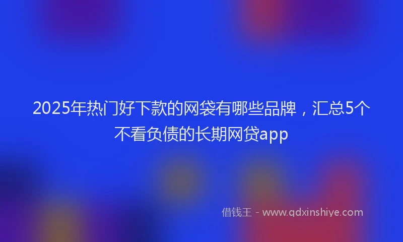 2025年热门好下款的网袋有哪些品牌，汇总5个不看负债的长期网贷app