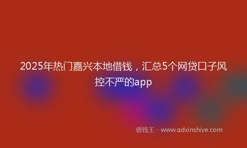 2025年热门嘉兴本地借钱，汇总5个网贷口子风控不严的app