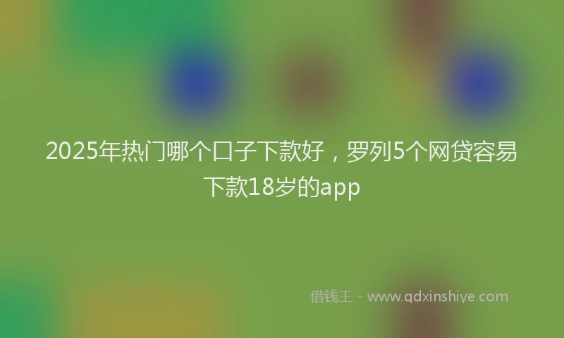 2025年热门哪个口子下款好，罗列5个网贷容易下款18岁的app