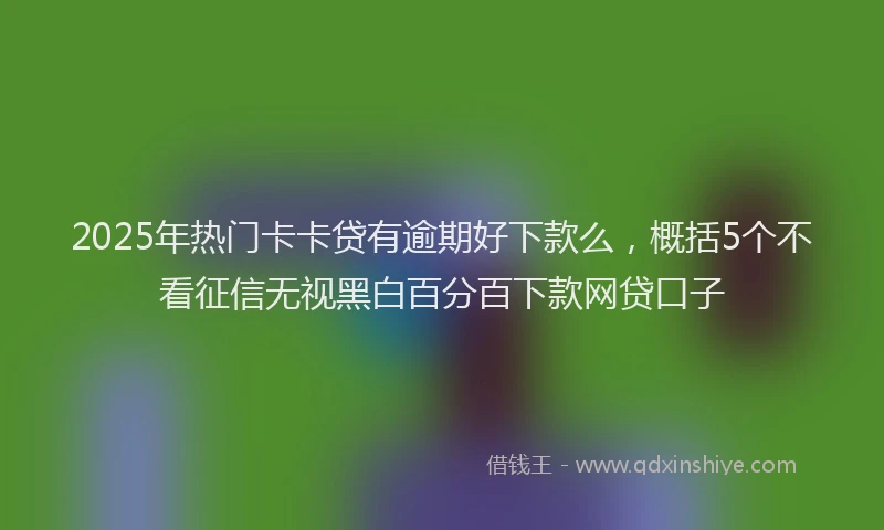2025年热门卡卡贷有逾期好下款么，概括5个不看征信无视黑白百分百下款网贷口子