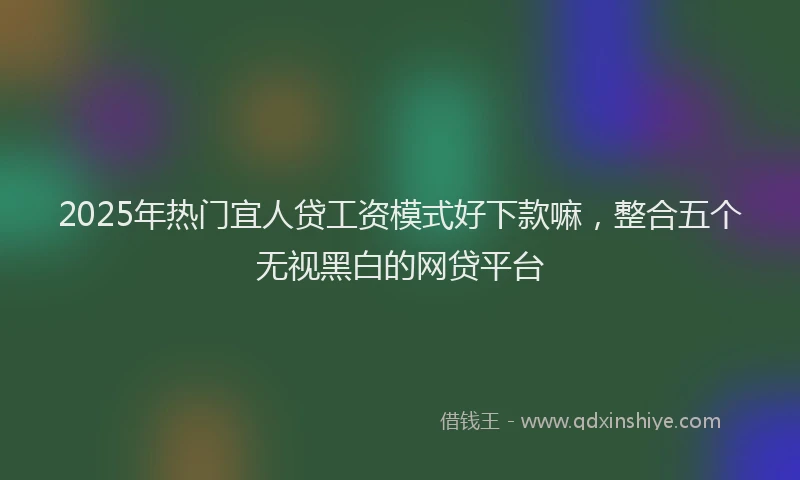 2025年热门宜人贷工资模式好下款嘛，整合五个无视黑白的网贷平台