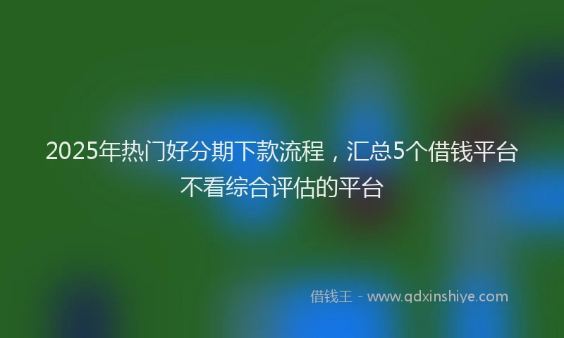 2025年热门好分期下款流程，汇总5个借钱平台不看综合评估的平台