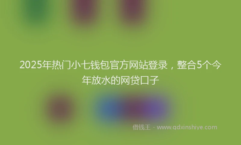 2025年热门小七钱包官方网站登录，整合5个今年放水的网贷口子